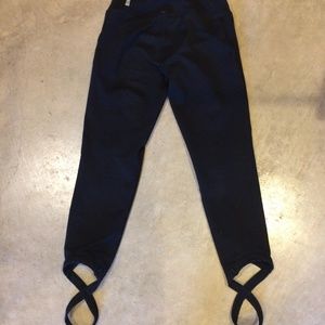 Zella Girls Black Leggings with Cross Design